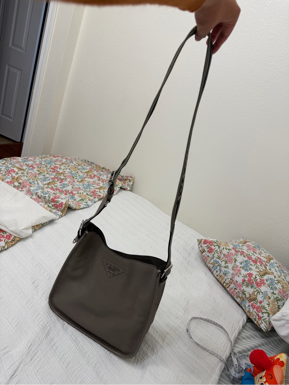 PRADA LEATHER HOBO BAG - Picture 7 of 8
